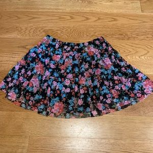 Arizona Floral Mutli-Color Skort Size Girls 14🌸